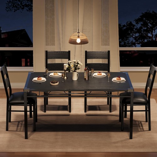 Dining table set for with - table, 4